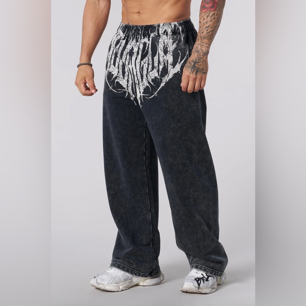 YoungLa Dark Wave Joggers in Black Wash
